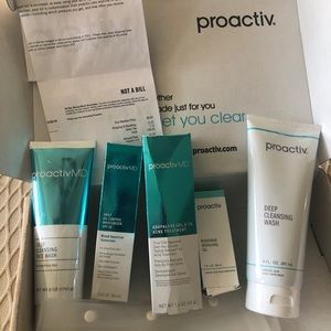 Proactiv skin care kit.